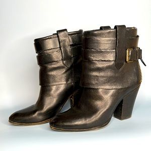 Nine West Vintage America Collection Leather Boots, Size 8.